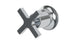 Emerson One Handle Wall Mount Diverter/Volume Control Shower Trim with Classic Cross Handle in Polished Chrome