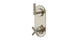 Contour Two Handle Wall Mount Shower Trim with Soft Cross/Soft Lever Handles in French Nickel