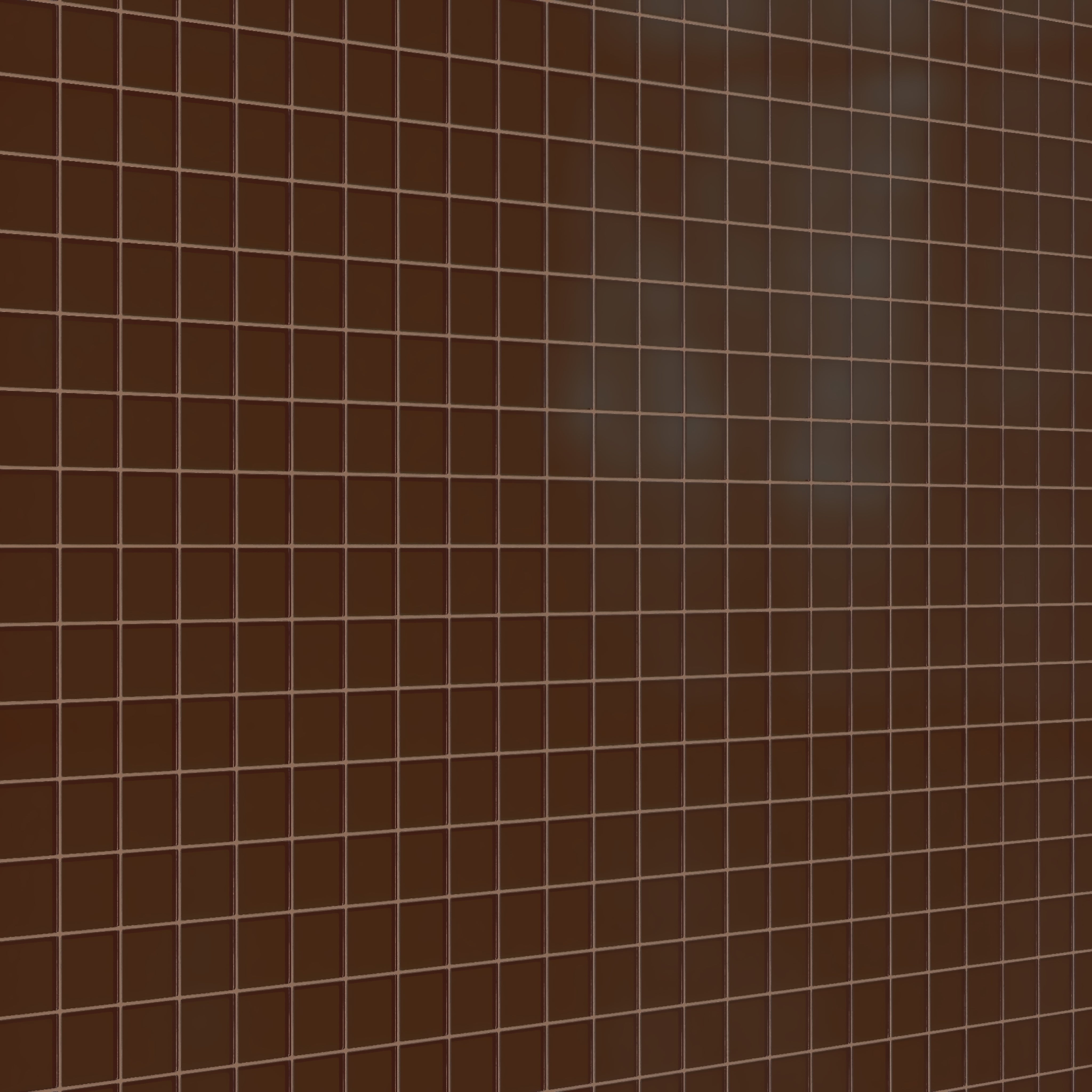 3x3 Straight Set Sheeted Glass Mosaic Tile in Thrasher Matte