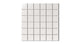 2x2 Straight Set Sheeted Natural Press Ceramic Mosaic Tile in Flake White Matte
