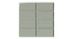 2x4 Straight Set Sheeted Natural Press Ceramic Mosaic Tile in Terre Verte Gloss