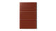 4x8 Natural Press Ceramic Tile in Carmine Matte
