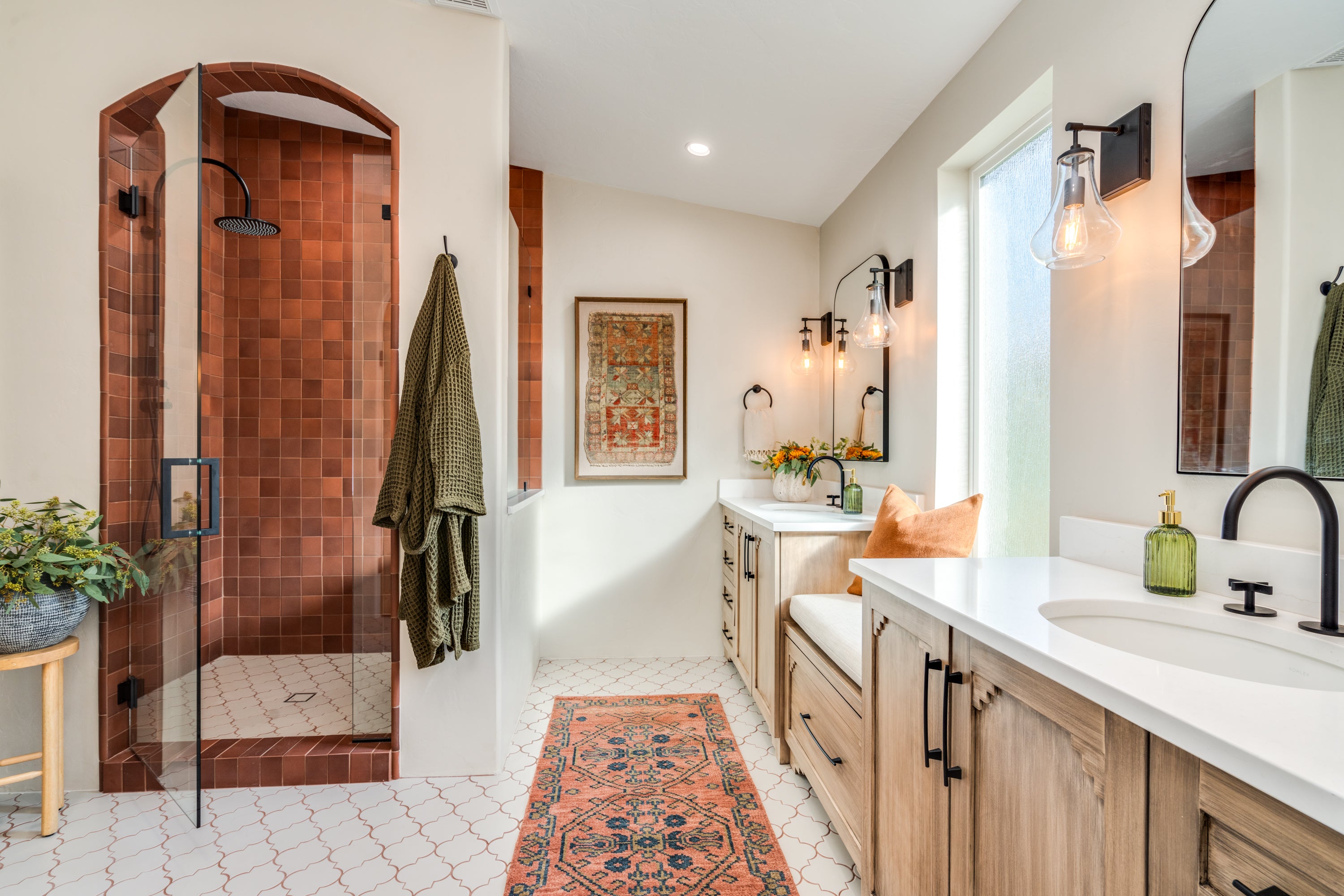 4x4 Original Ceramic Tile in Antique