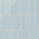 1x6 Straight Set Sheeted Original Ceramic Mosaic Tile in Crater Lake Gloss