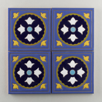 6x6 Handpainted Sample Old California #6  in Cool Motif