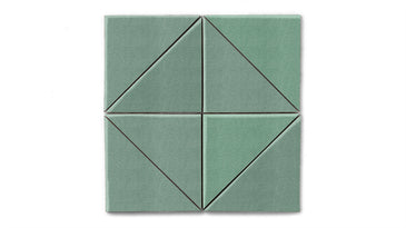 6" Triangle Original Ceramic Tile in Amalfi Coast Matte