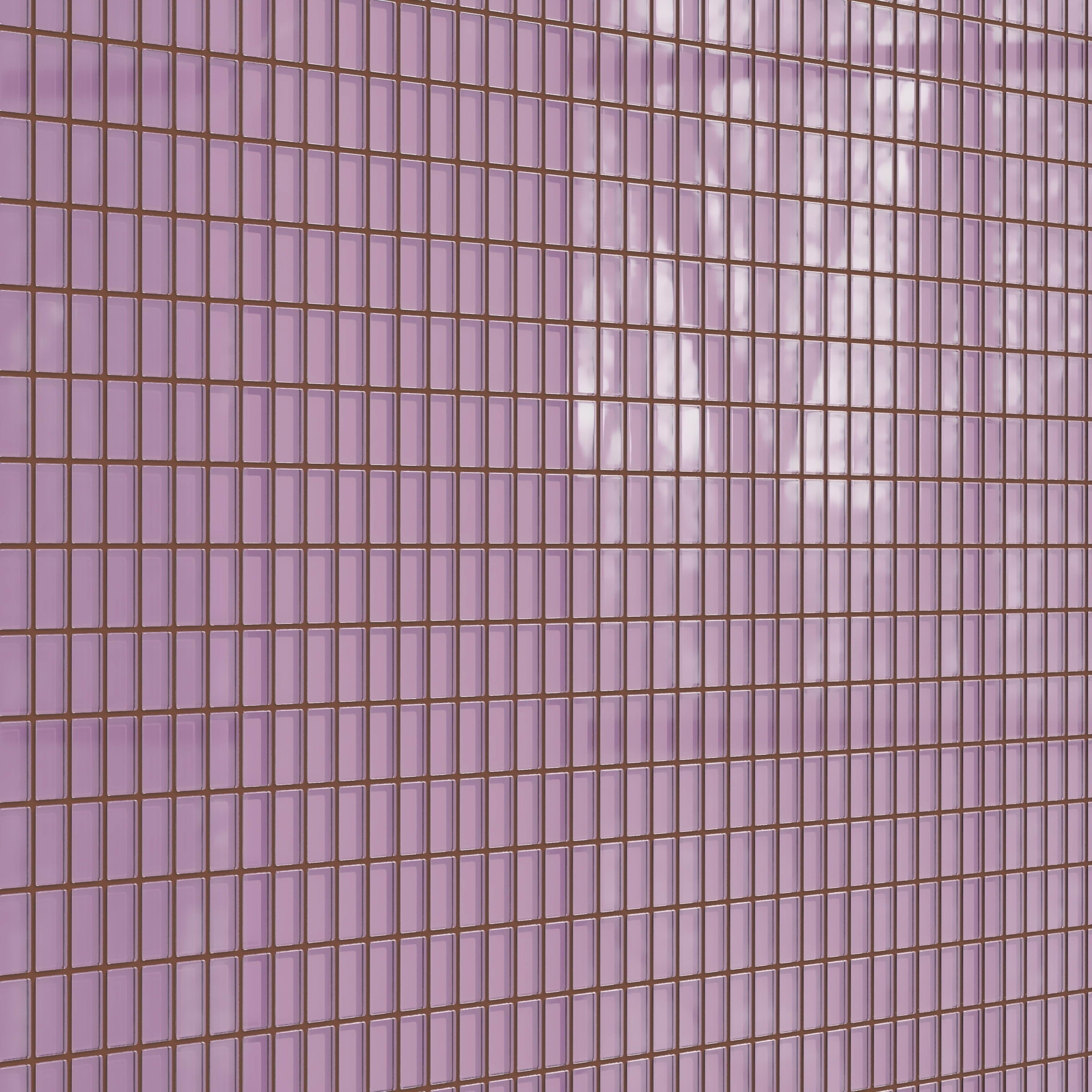 1x2 Straight Set Sheeted Glass Mosaic Tile in Waxbill Gloss
