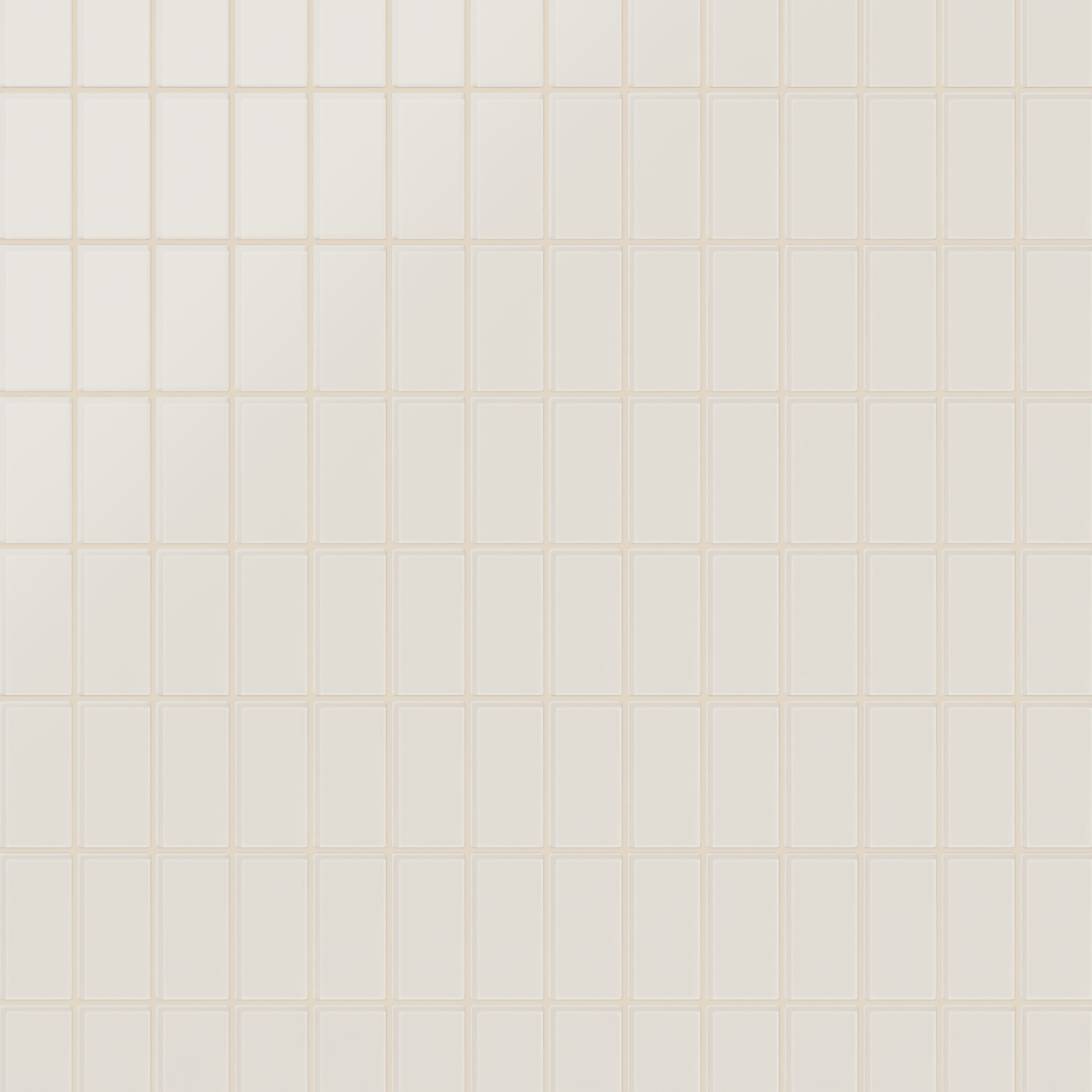 2x4 Straight Set Sheeted Glass Mosaic Tile in Dove Matte