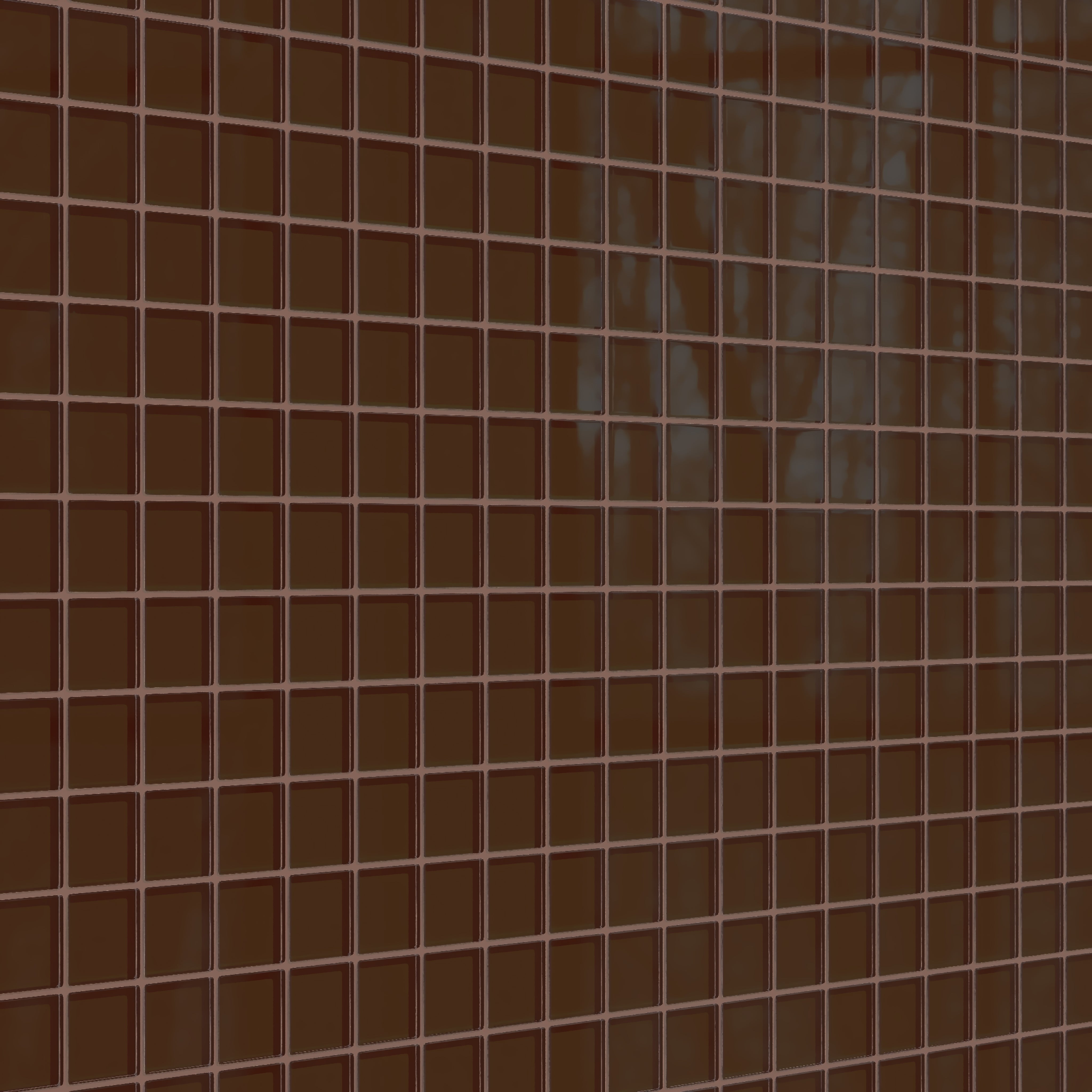 2x2 Straight Set Sheeted Glass Mosaic Tile in Thrasher Gloss