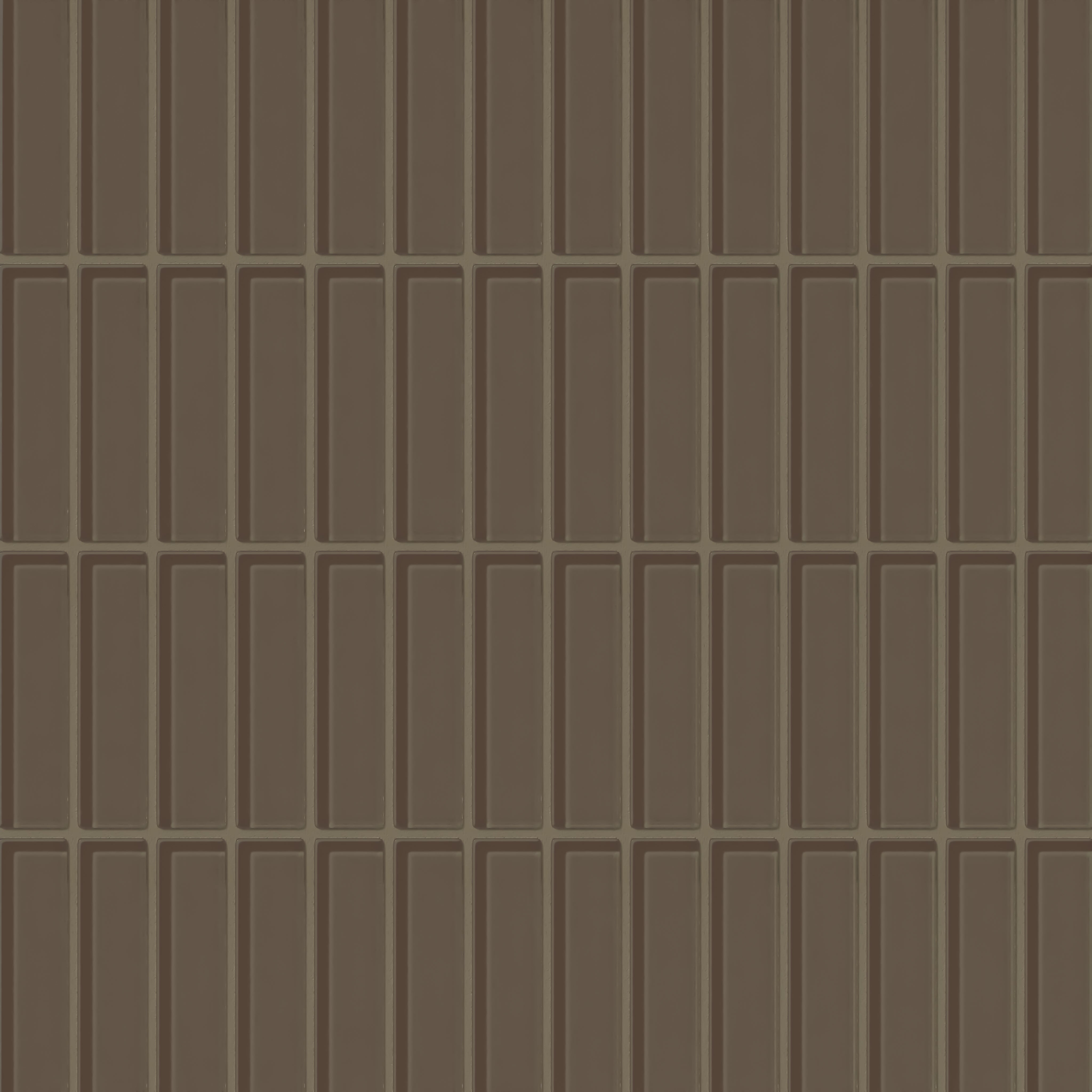 1x4 Straight Set Sheeted Glass Mosaic Tile in Albatross Gloss