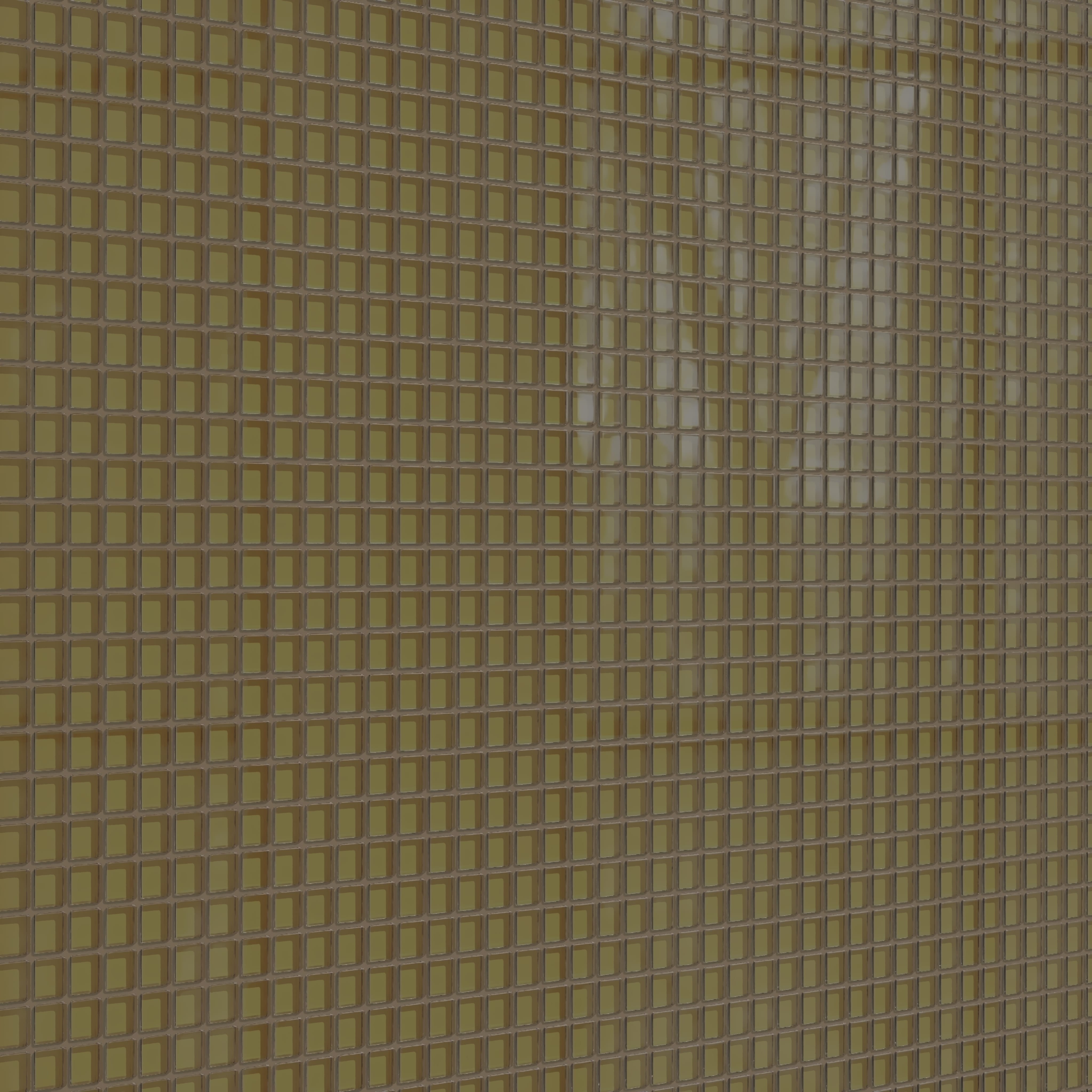 1x1 Straight Set Sheeted Glass Mosaic Tile in Merlin Gloss