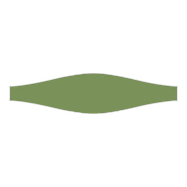 Wave Original Ceramic Tile in Kelp Matte