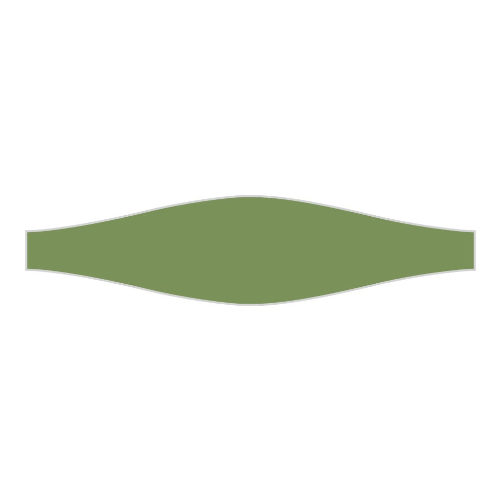 Wave Original Ceramic Tile in Kelp Matte