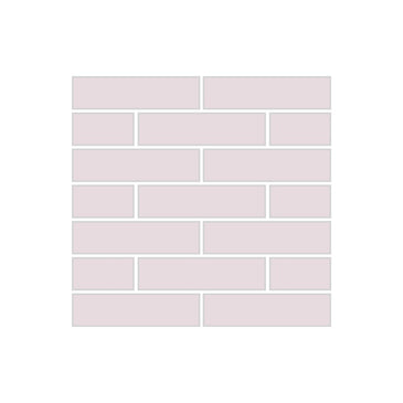 1x4 Half Offset Sheeted Original Ceramic Mosaic Tile in Evening Glow Matte