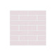 1x4 Half Offset Sheeted Original Ceramic Mosaic Tile in Evening Glow Matte