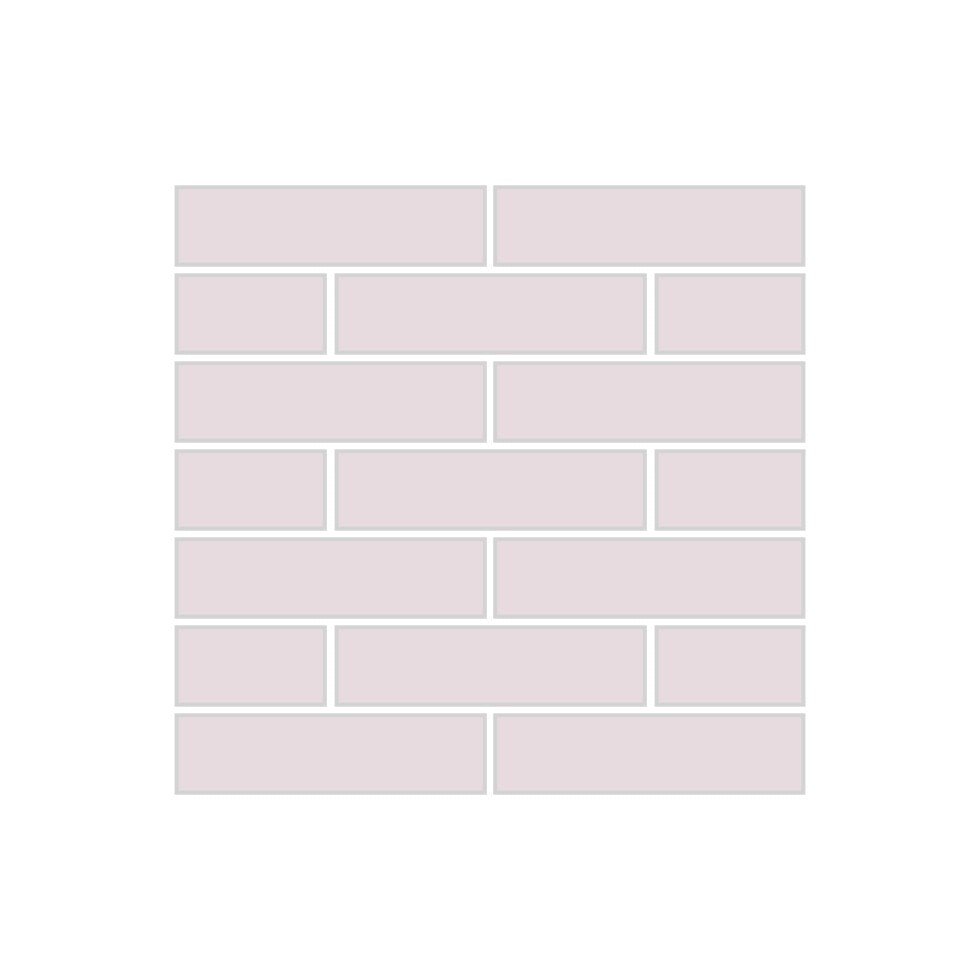 1x4 Half Offset Sheeted Original Ceramic Mosaic Tile in Evening Glow Matte