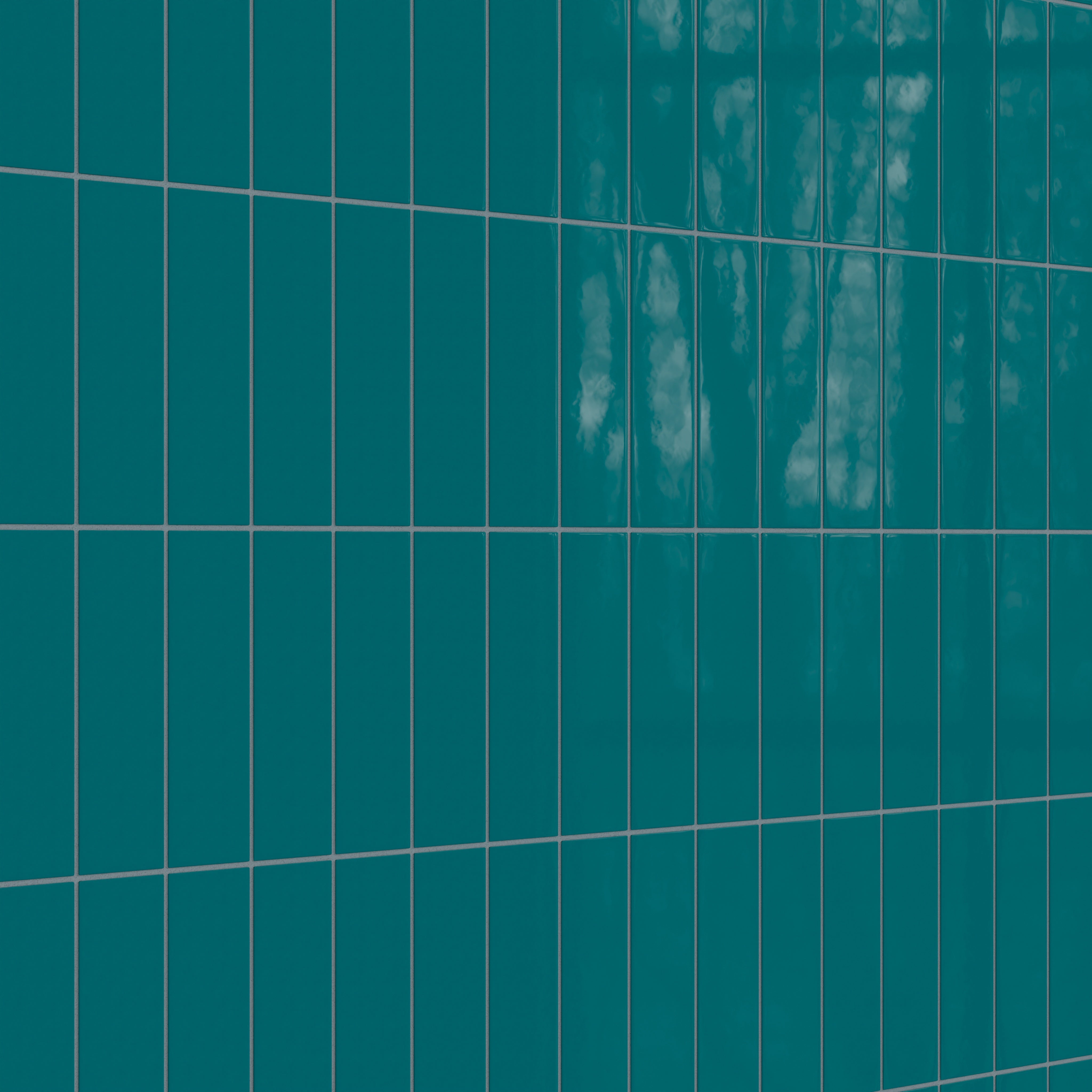 3x9 Natural Press Ceramic Tile in Maya Blue Gloss