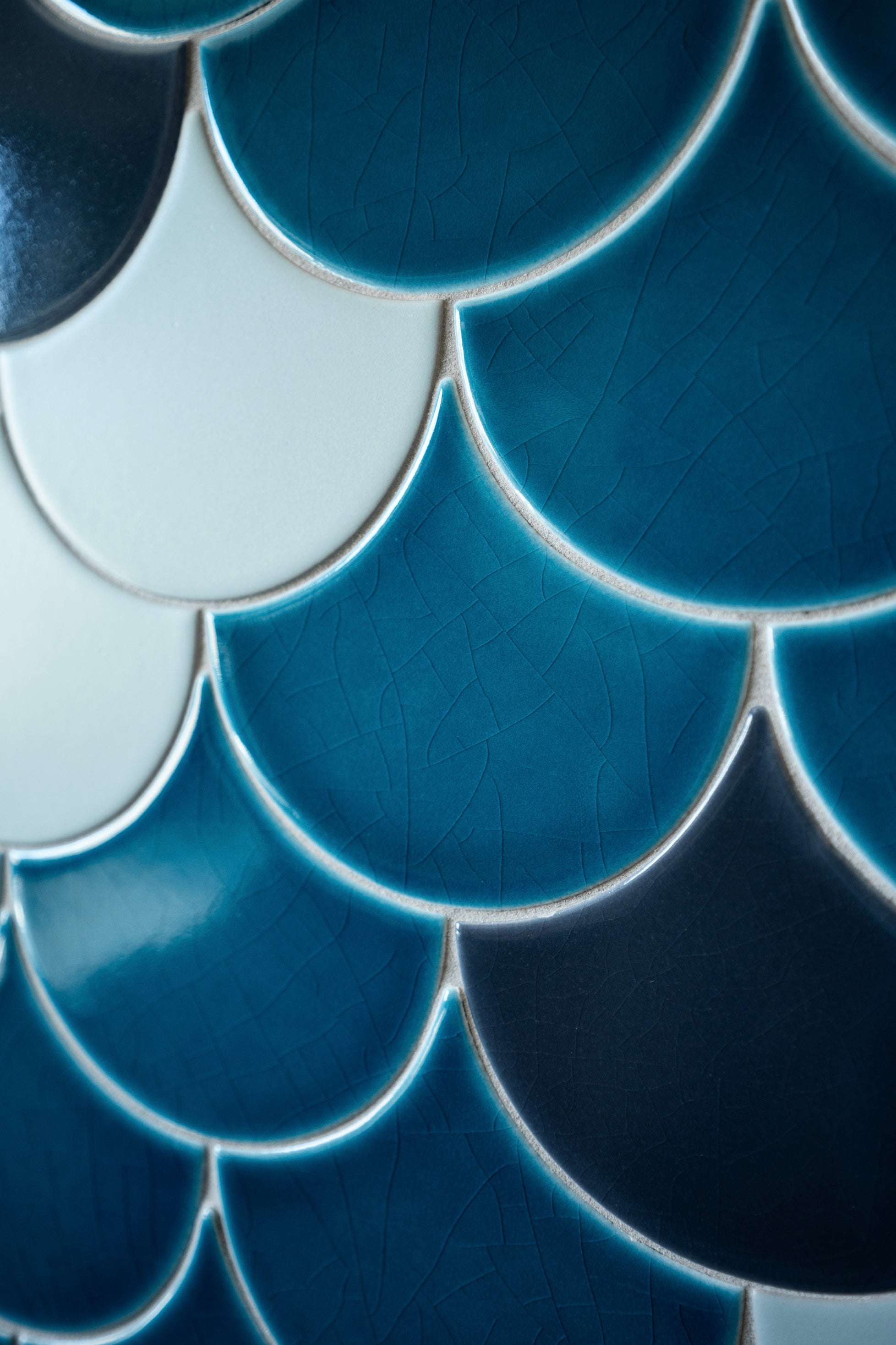 Ogee Drop Original Ceramic Tile in Adriatic Sea Gloss