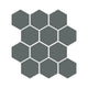 3" Hexagon Sheeted Original Ceramic Mosaic Tile in Flagstone Gloss