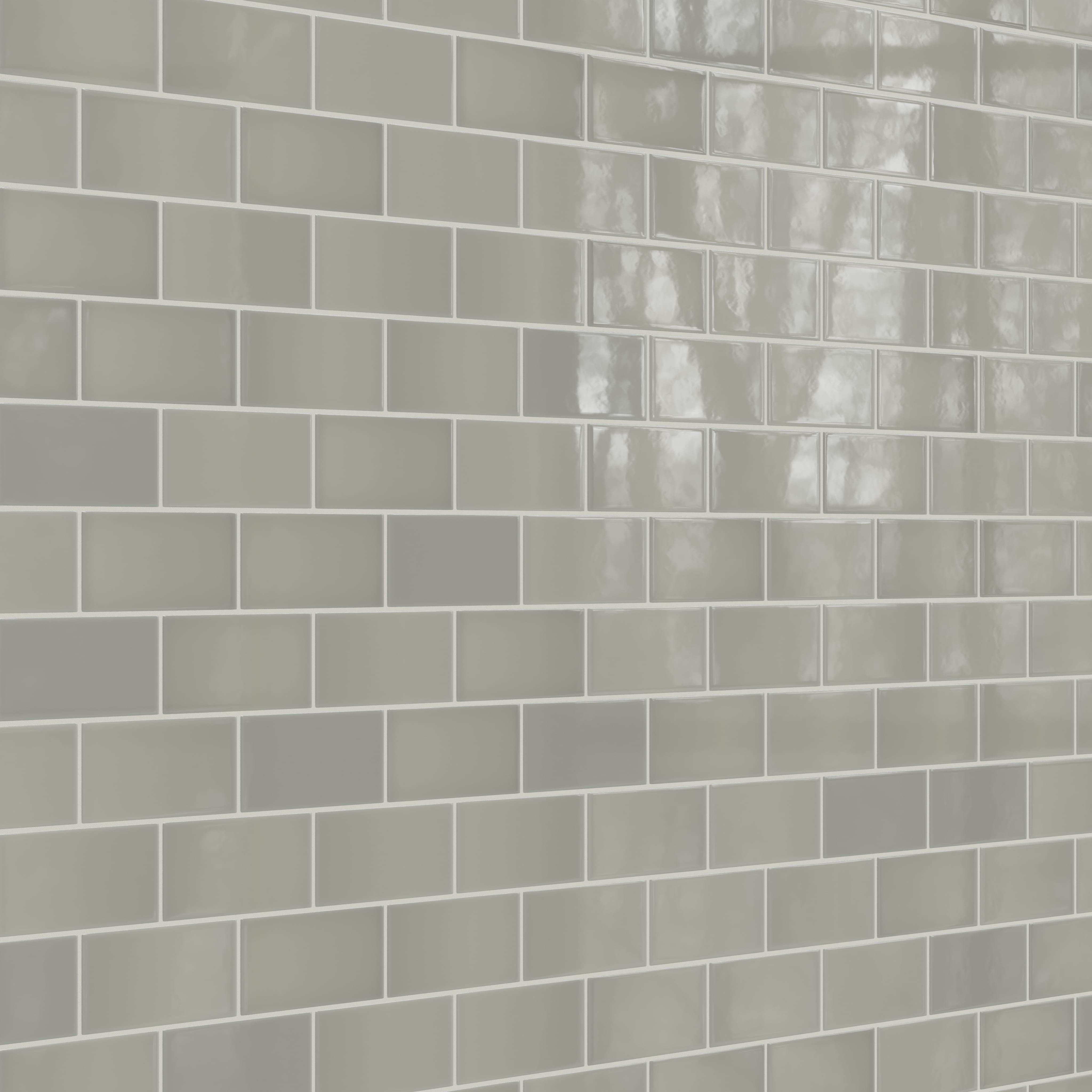 Quick Ship 3x6 Natural Press Ceramic Tile in Puget Sound Gloss