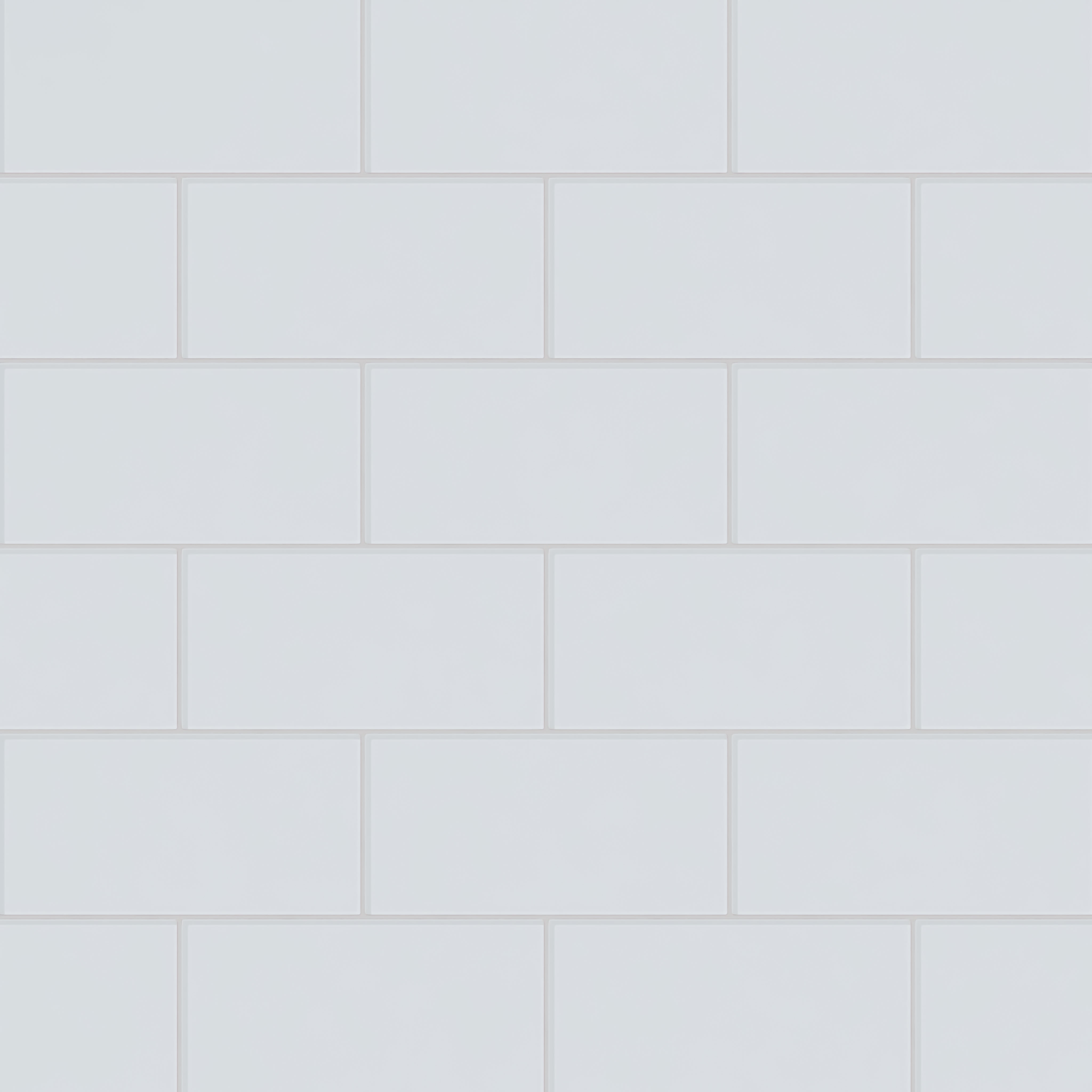 6x12 Glass Tile in Snowy Owl Gloss