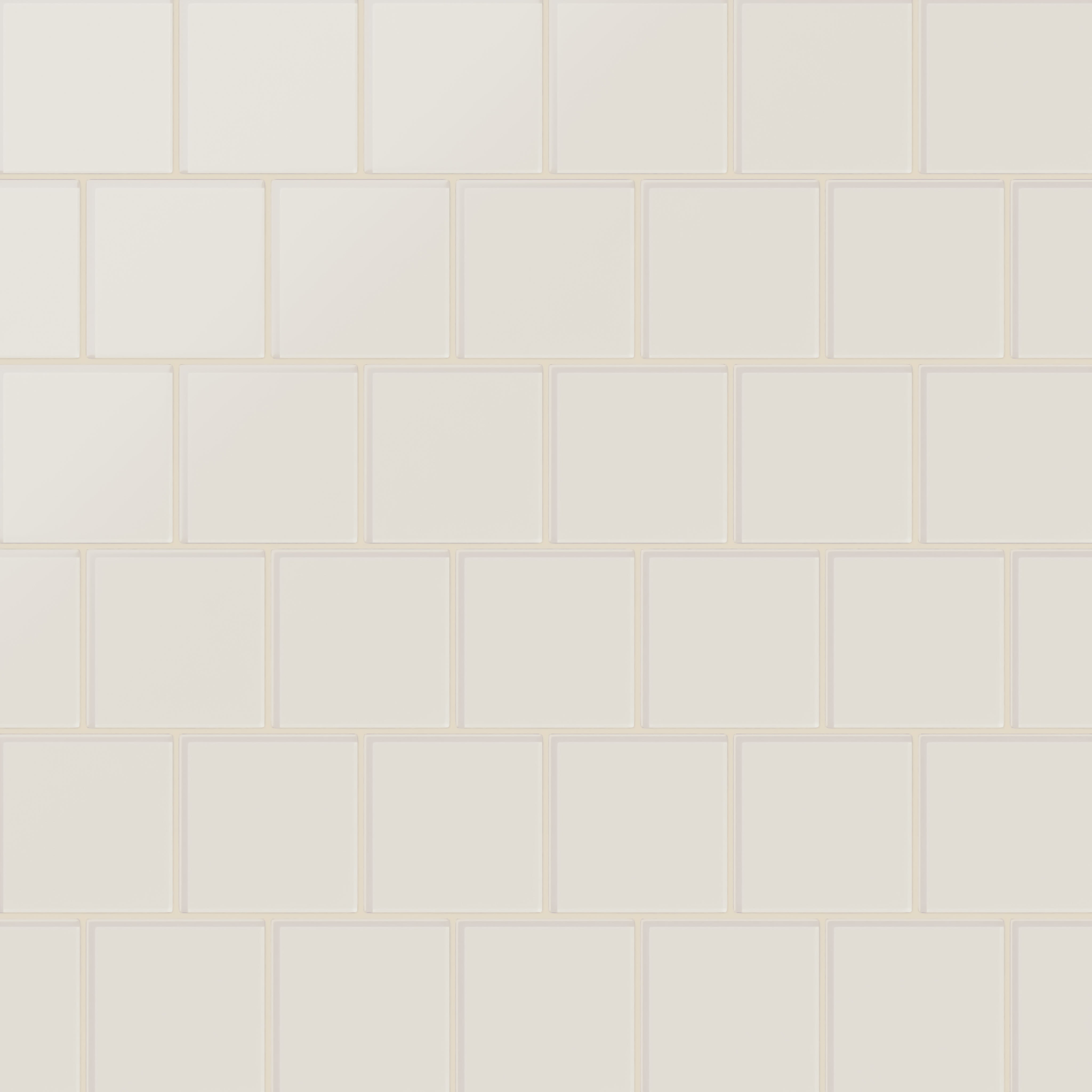 4x4 Glass Tile in Dove Matte