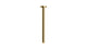 Contour & Foundry 12" Straight Shower Arm with Flange in Satin Brass