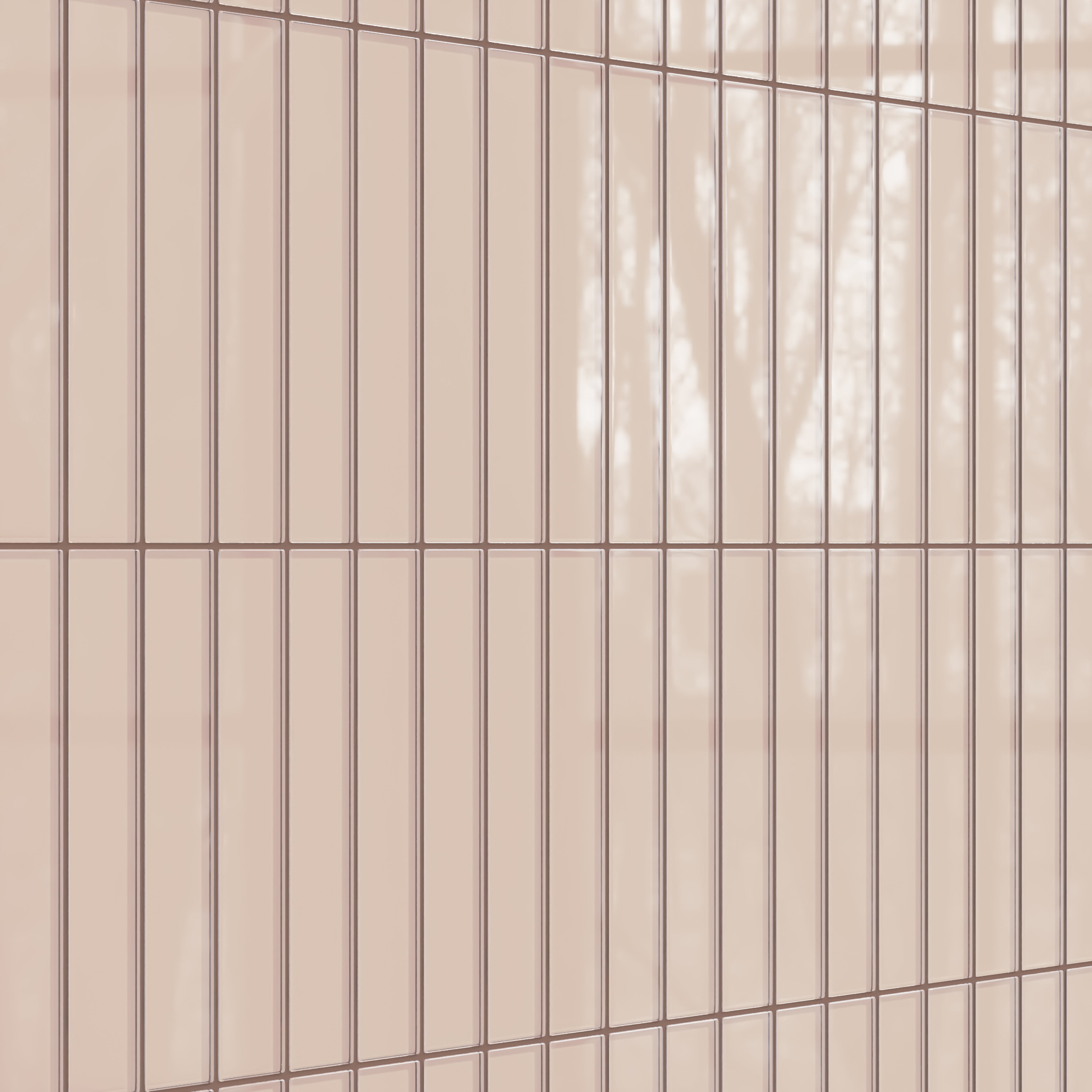2x12 Glass Tile in Rosy Finch Gloss