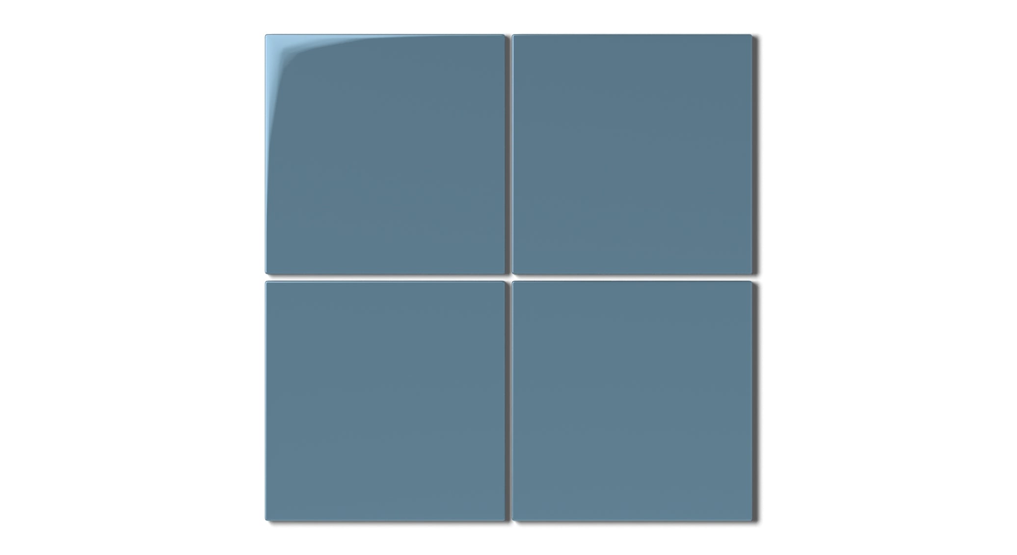6x6 Natural Press Ceramic Tile in Azurite Gloss
