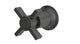 Emerson One Handle Wall Mount Diverter/Volume Control Shower Trim with Defined Cross Handle in Blackened Nickel