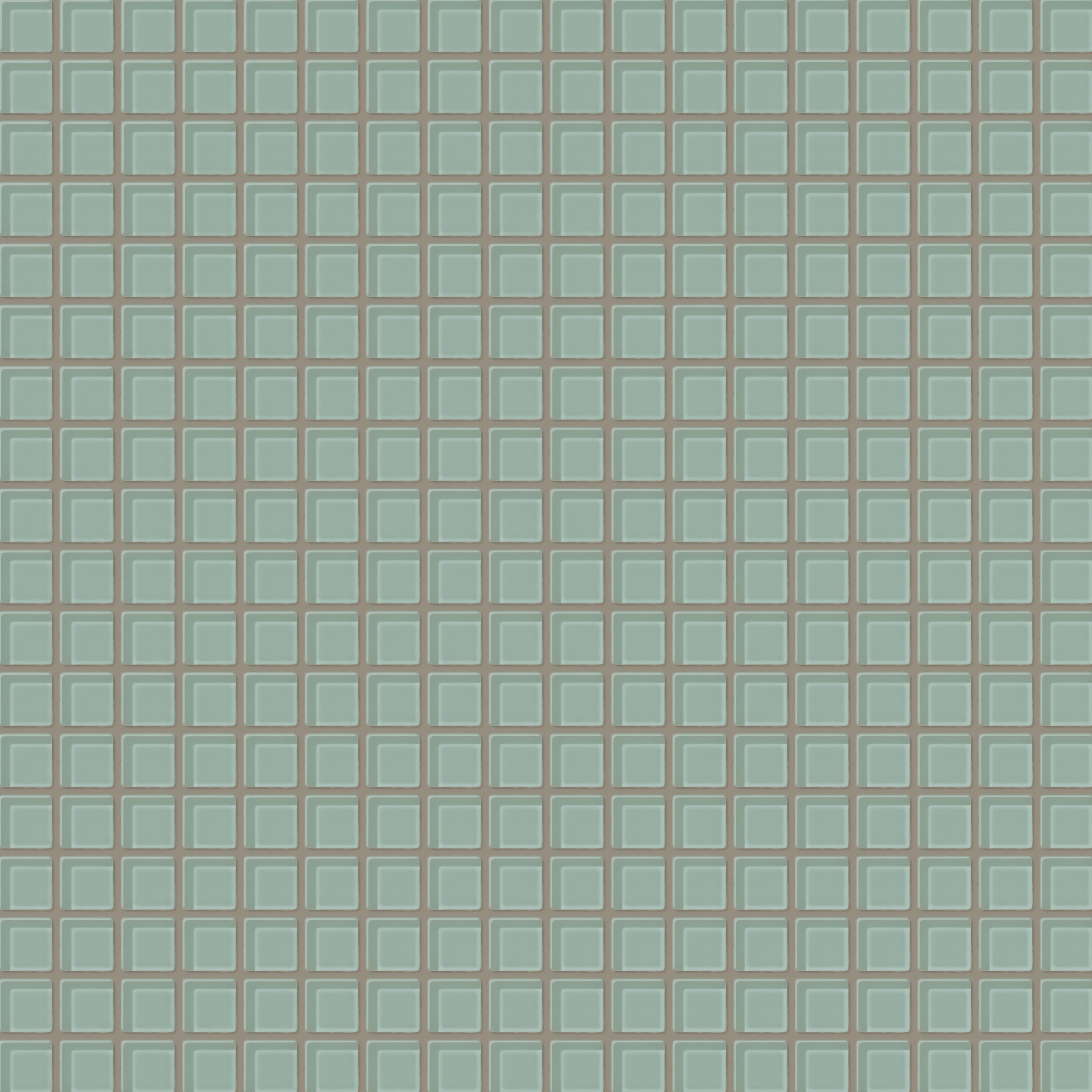1x1 Straight Set Sheeted Glass Mosaic Tile in Kingfisher Gloss