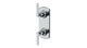 Emerson Two Handle Wall Mount Shower Trim with Classic Lever Handles in Polished Chrome