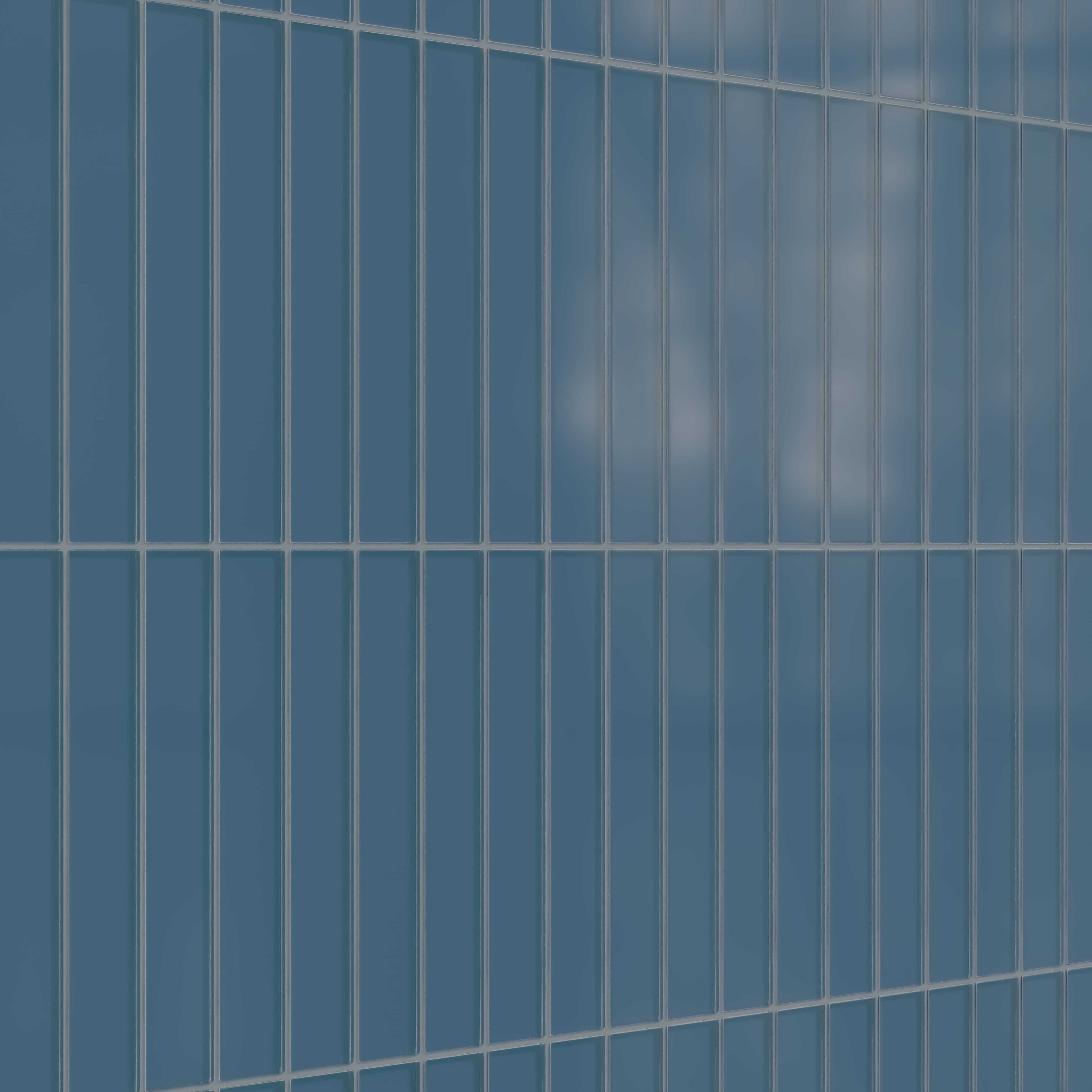 Factory Sale 2x12 Glass Tile in Blue Jay Matte
