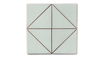 6" Triangle Original Ceramic Tile in Salton Sea Gloss