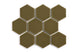 4" Hexagon Original Ceramic Tile in Chaparral Gloss