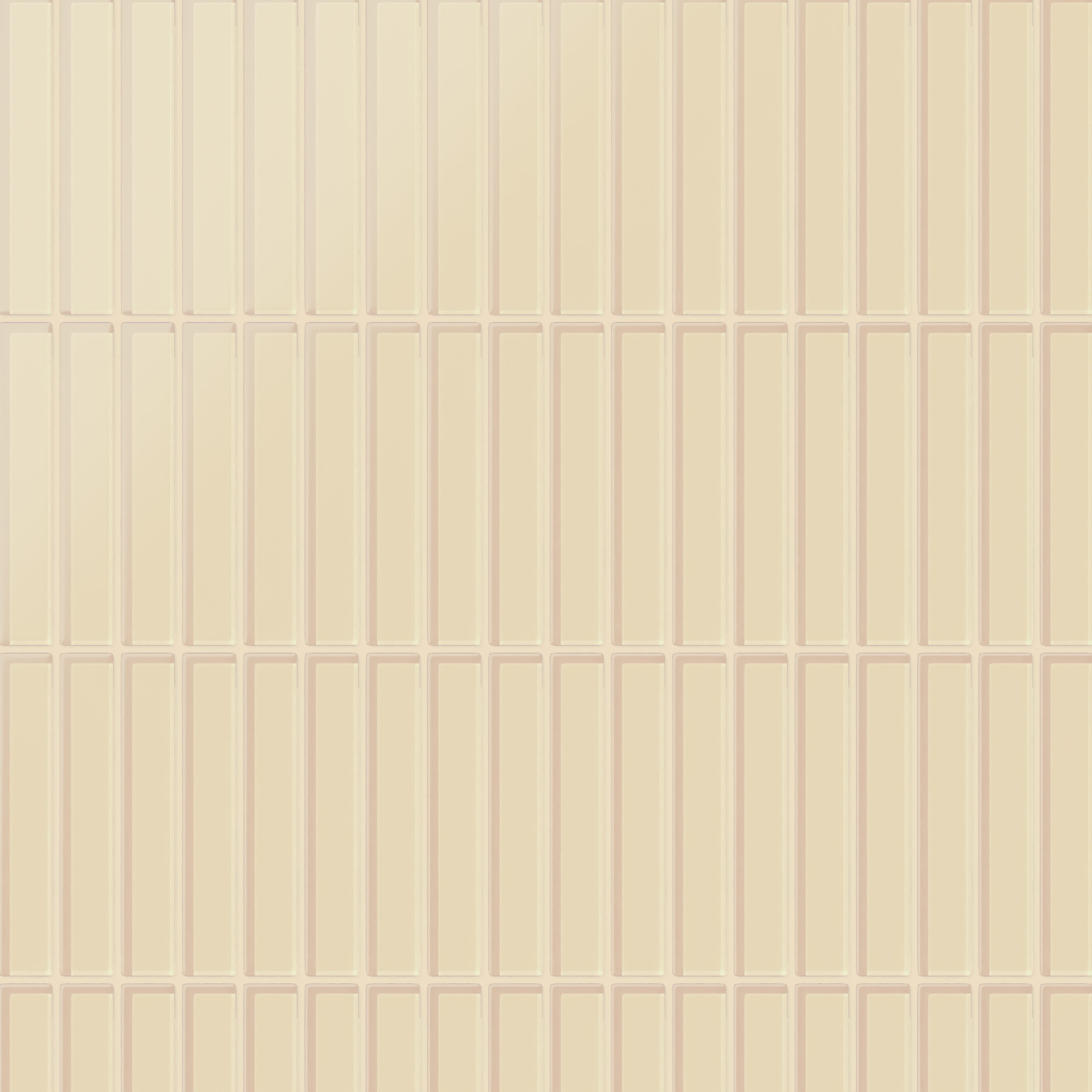 1x6 Straight Set Sheeted Glass Mosaic Tile in Chickadee Matte