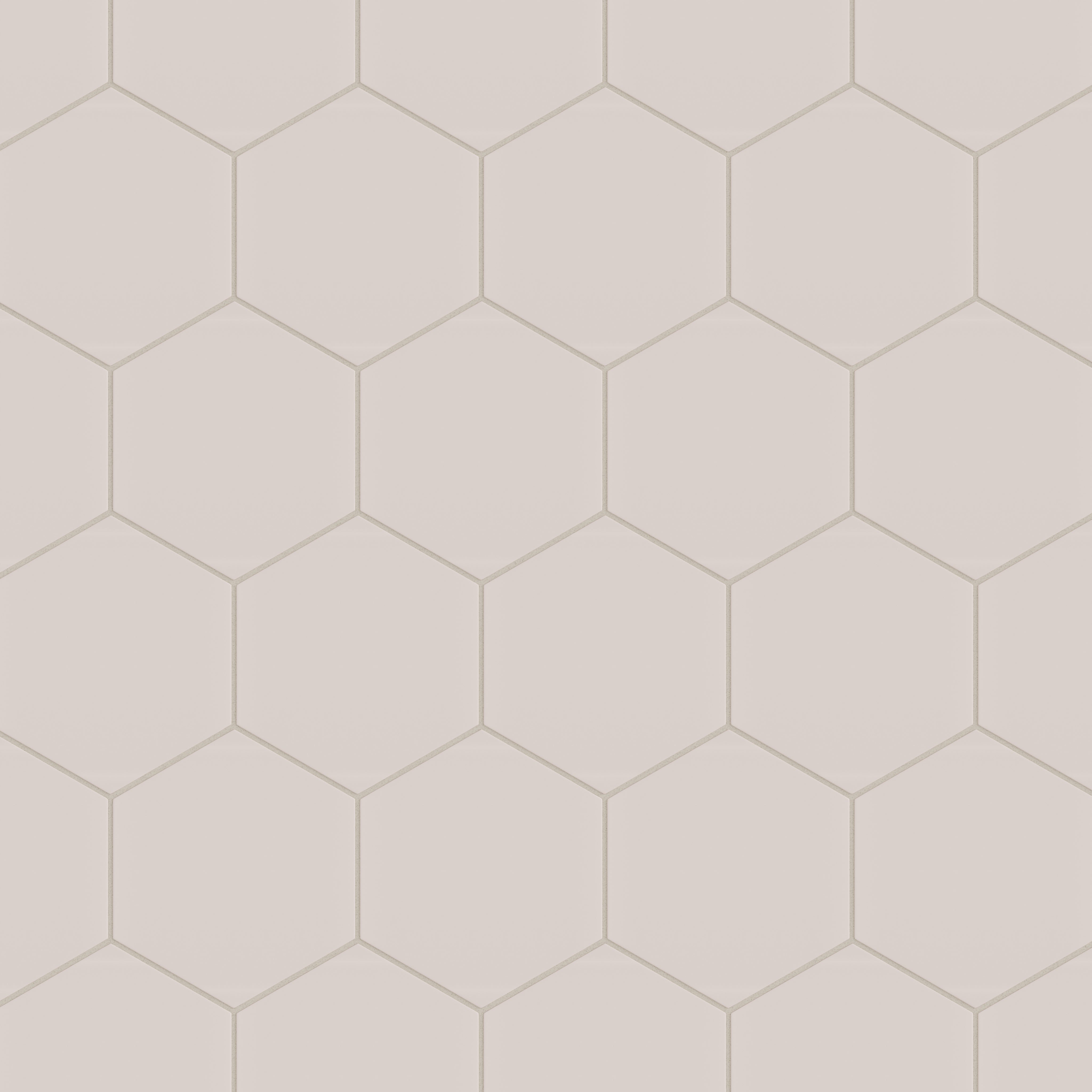 8" Hexagon Natural Press Ceramic Tile in Tyrian Purple Matte