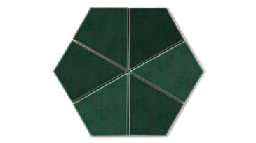 Hexite Original Ceramic Tile in Evergreen Gloss