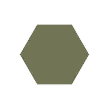 8" Hexagon Original Ceramic Tile in Peabody Matte