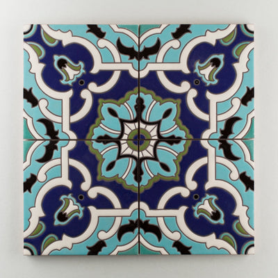 8x8 Handpainted Sample Liva C  in Cool Motif