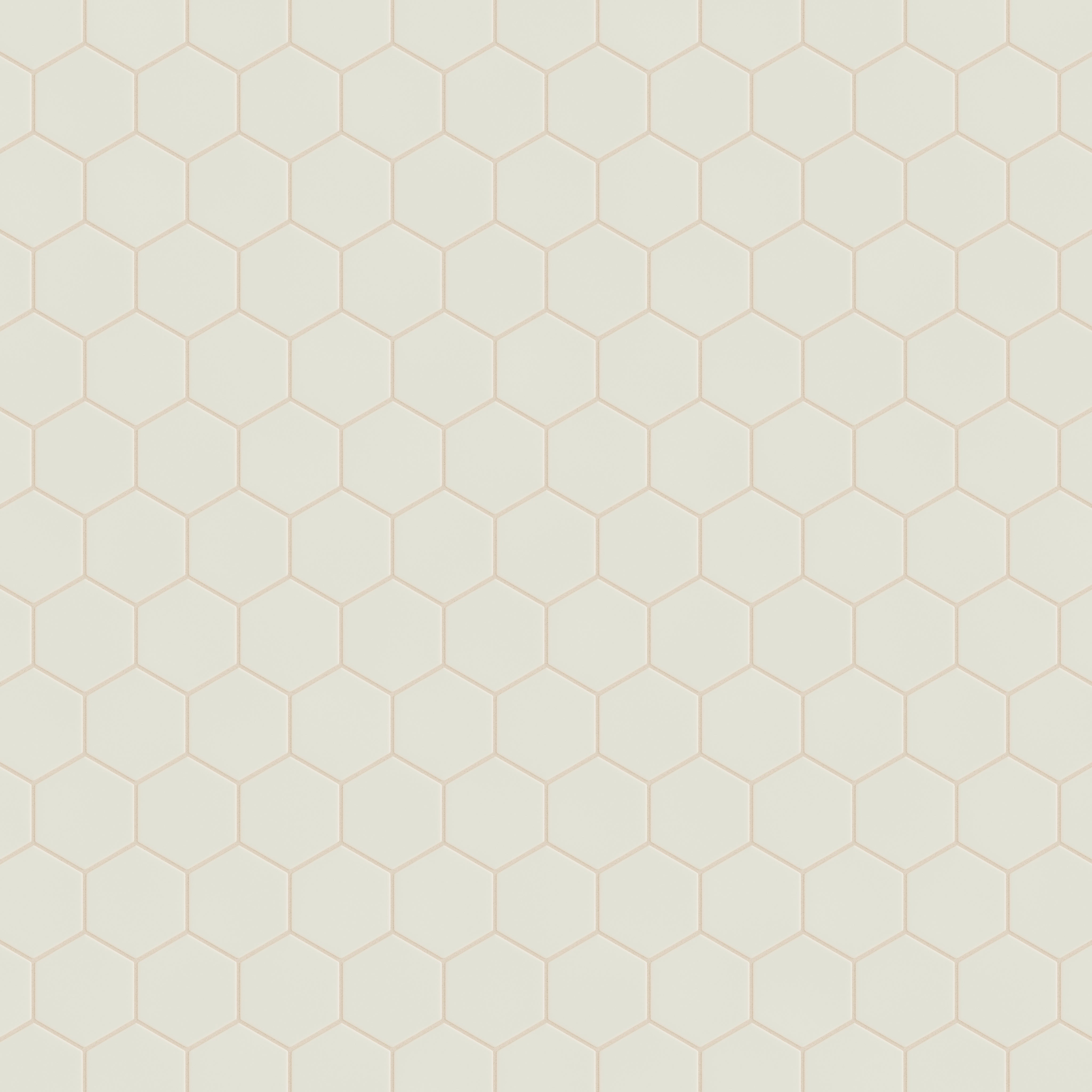 4" Hexagon Original Ceramic Tile in Limewash Matte