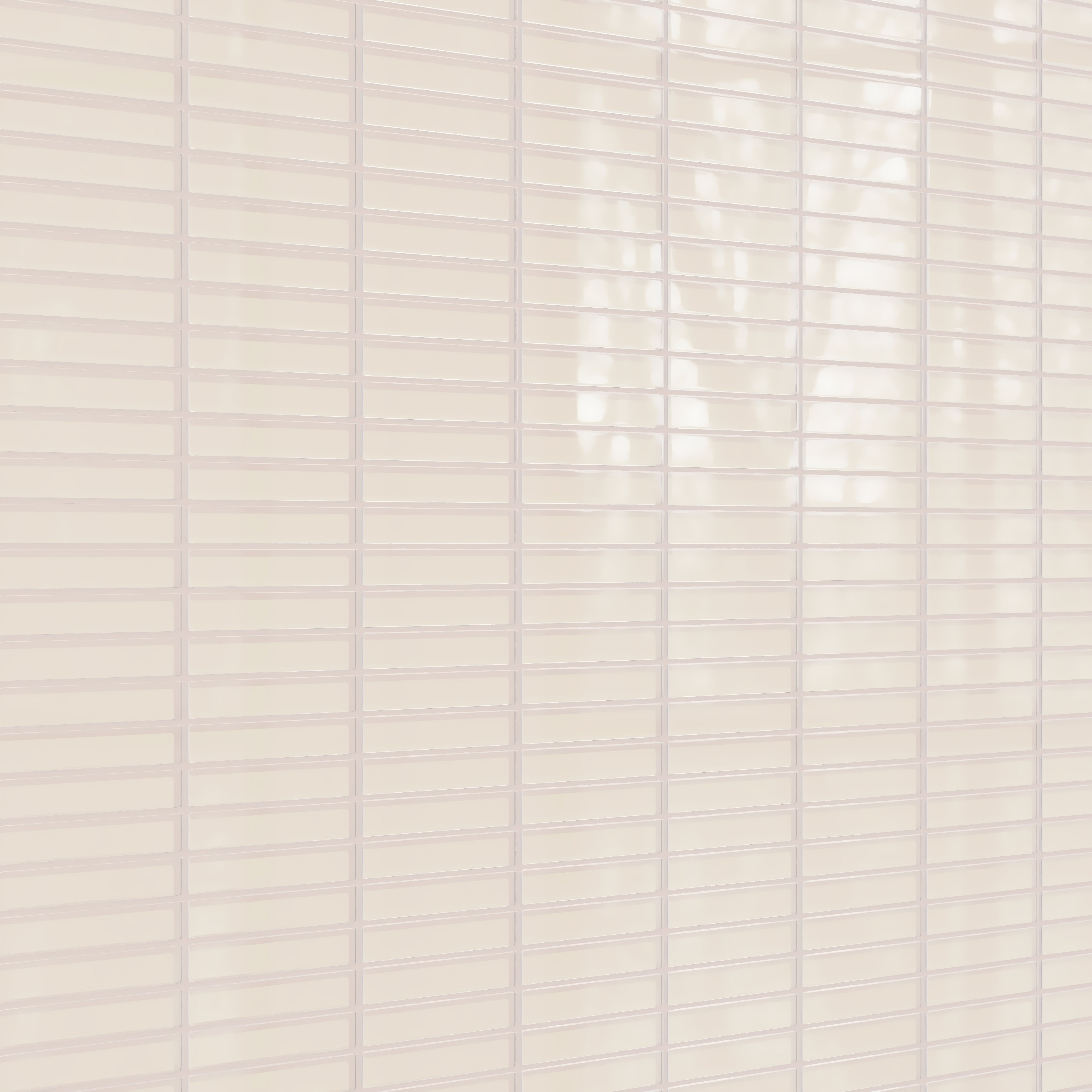 1x6 Straight Set Sheeted Glass Mosaic Tile in Sandpiper Gloss