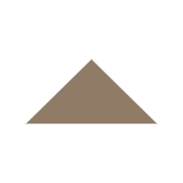 6" Triangle Original Ceramic Tile in Sandstone Gloss