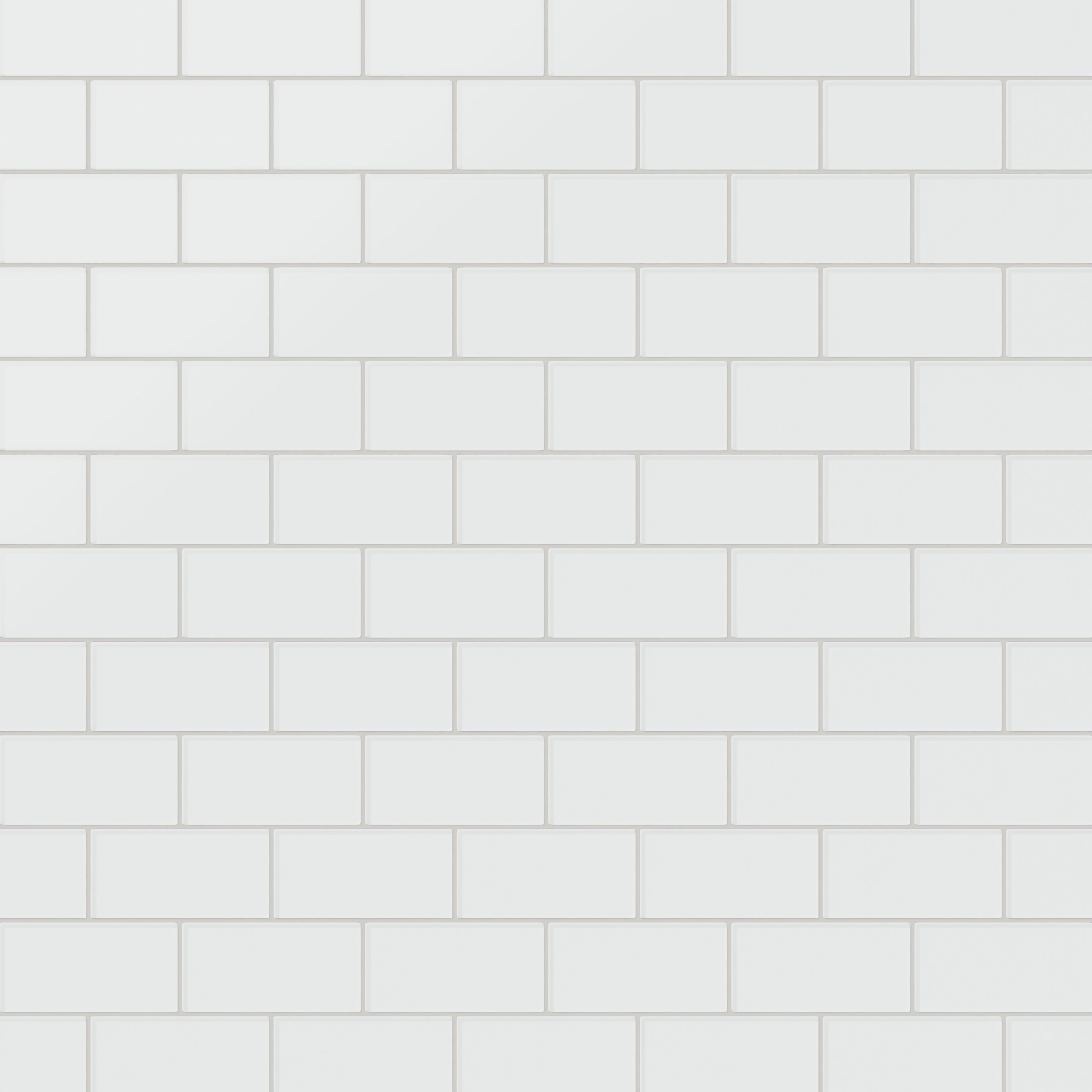 3x6 Glass Tile in Egret Matte