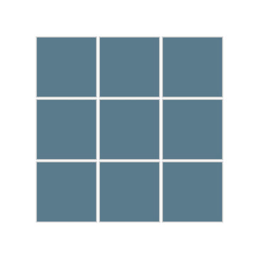 3x3 Straight Set Sheeted Original Ceramic Mosaic Tile in Nautical Matte