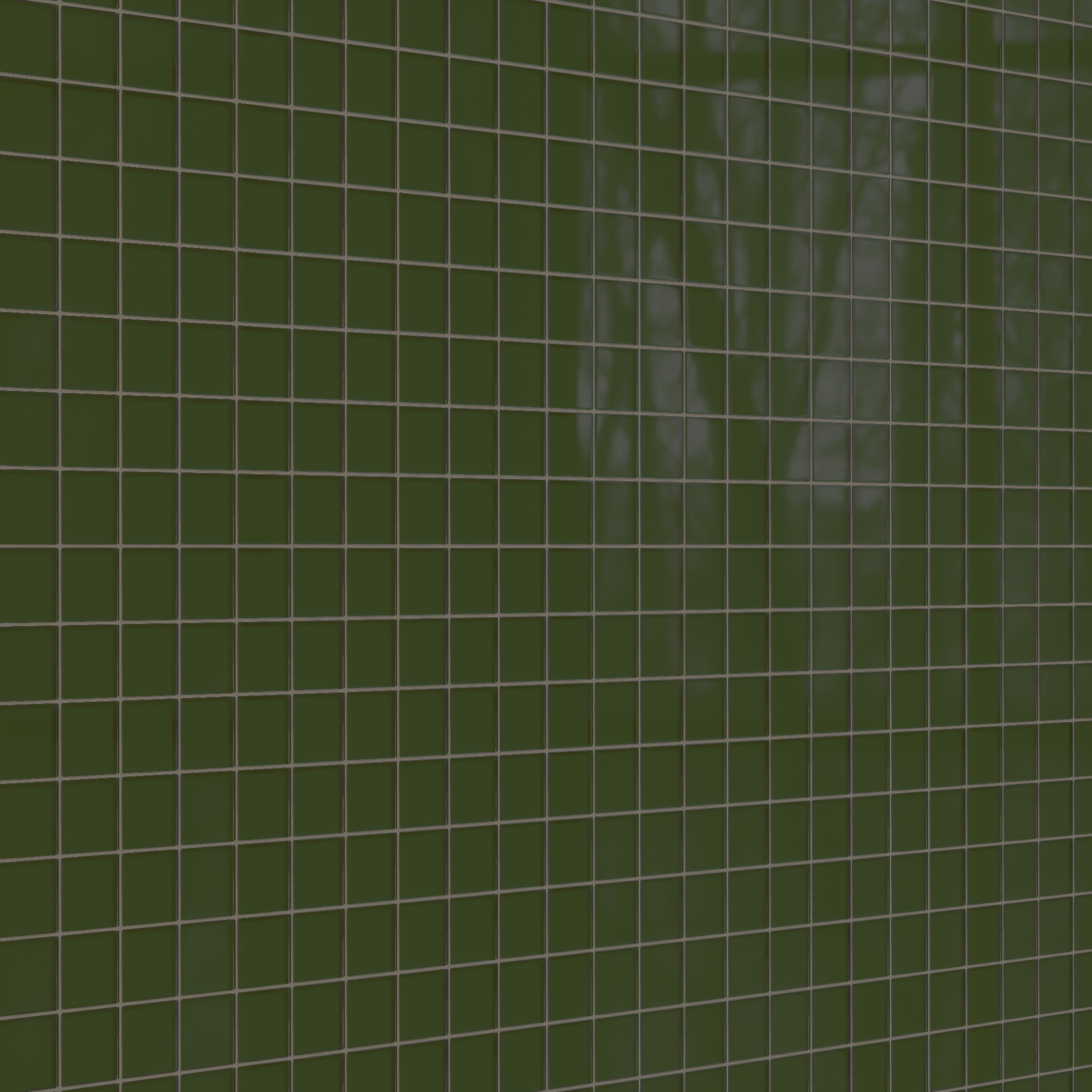 3x3 Straight Set Sheeted Glass Mosaic Tile in Starling Gloss