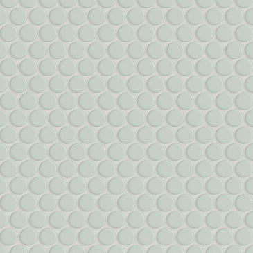 Penny Round Sheeted Original Ceramic Mosaic Tile in Salton Sea Matte