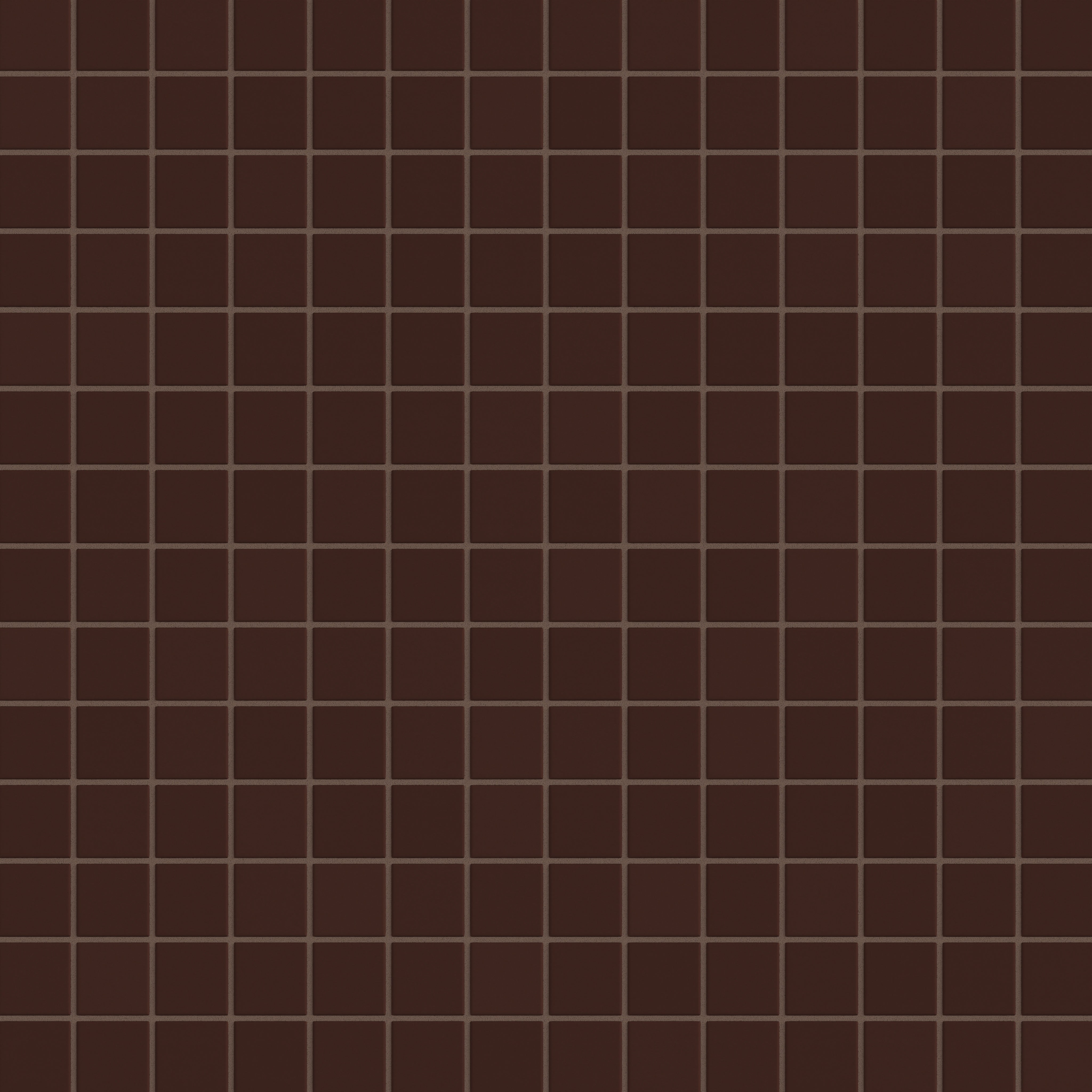 2x2 Straight Set Sheeted Original Ceramic Mosaic Tile in Garnet Matte