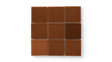 3x3 Straight Set Sheeted Original Ceramic Mosaic Tile in Antique