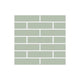 1x4 Half Offset Sheeted Original Ceramic Mosaic Tile in Rosemary Matte